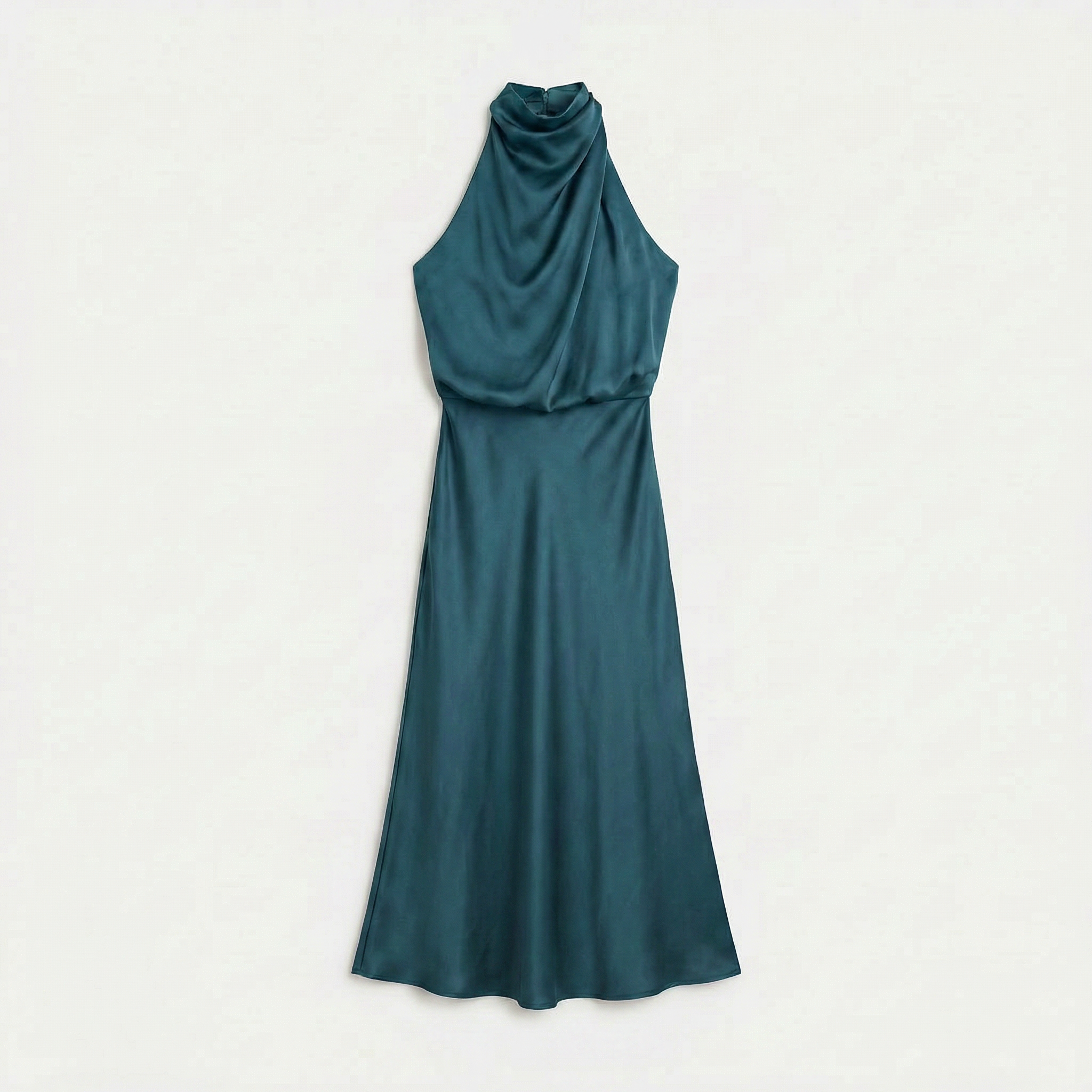 Rivaclo | Femme Robe Sans Manches Col Halter – Silhouette de Soirée Estivale