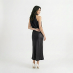Rivaclo | Femme Robe Sans Manches Col Halter – Silhouette de Soirée Estivale