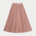 Rivaclo | Femme Jupe Plissée Longueur Mi-Mollet – Taille Haute