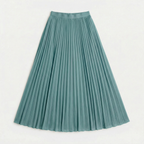 Rivaclo | Femme Jupe Plissée Longueur Mi-Mollet – Taille Haute