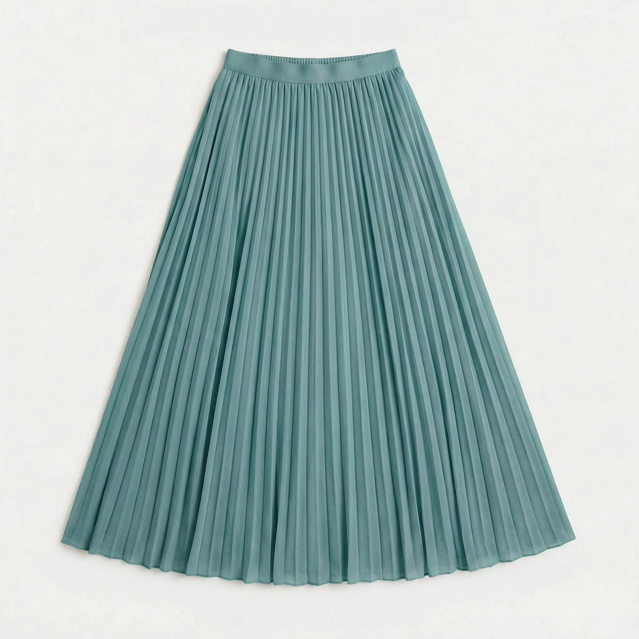 Rivaclo | Femme Jupe Plissée Longueur Mi-Mollet – Taille Haute