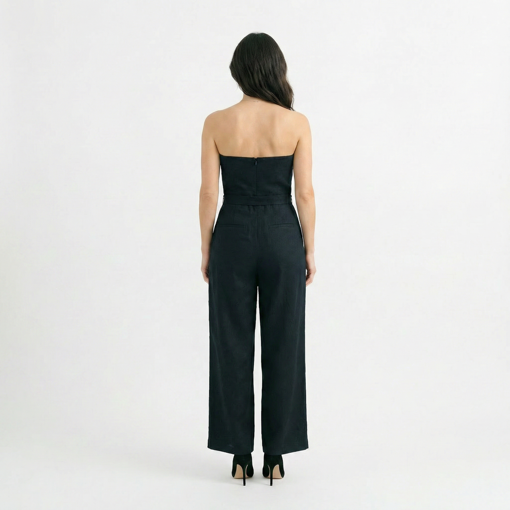 Rivaclo | Women's Loose Fit Strap Jumpsuit – Natural Flowing Drop