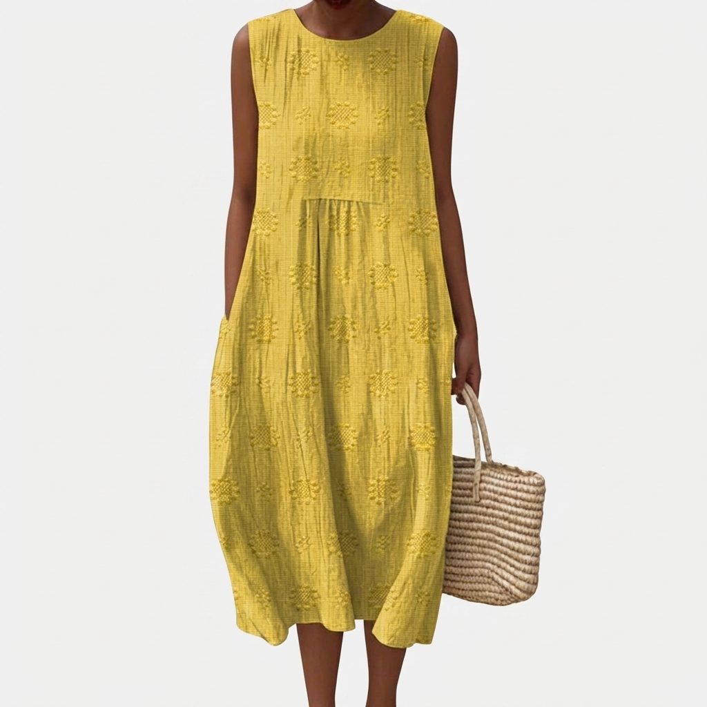 Rivaclo | Femme Robe Longue Imprimée – Forme Slim Définie