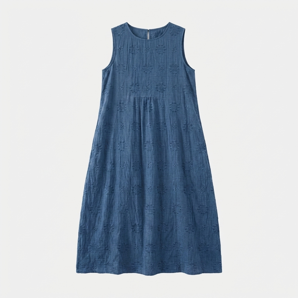 Rivaclo | Women's Long Printed Dress – Defined Slim Shape