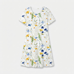 Rivaclo | Femme Robe Florale Col Rond – Midi