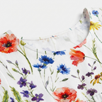 Rivaclo | Femme Robe Florale Col Rond – Midi