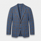 Rivaclo | Homme Blazer à Carreaux Manches Longues – Silhouette Professionnelle Nette
