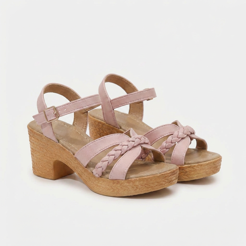 Rivaclo | Women's thick-heeled sandals – Ankle strap with buckle