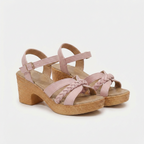 Rivaclo | Women's thick-heeled sandals – Ankle strap with buckle