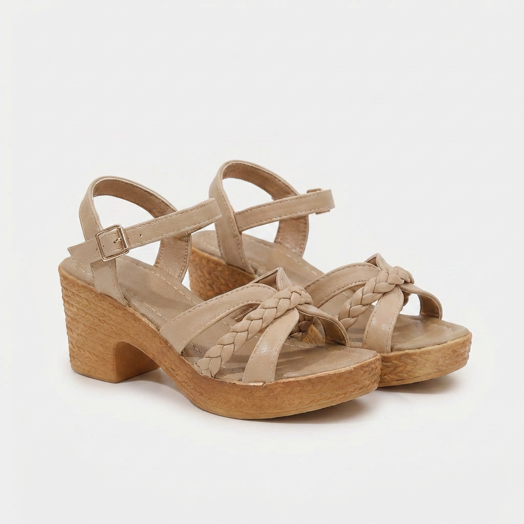 Rivaclo | Women's thick-heeled sandals – Ankle strap with buckle