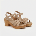 Rivaclo | Women's thick-heeled sandals – Ankle strap with buckle