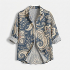 Rivaclo | Women's Floral Long Sleeve Shirt – Structured Buttoned Style