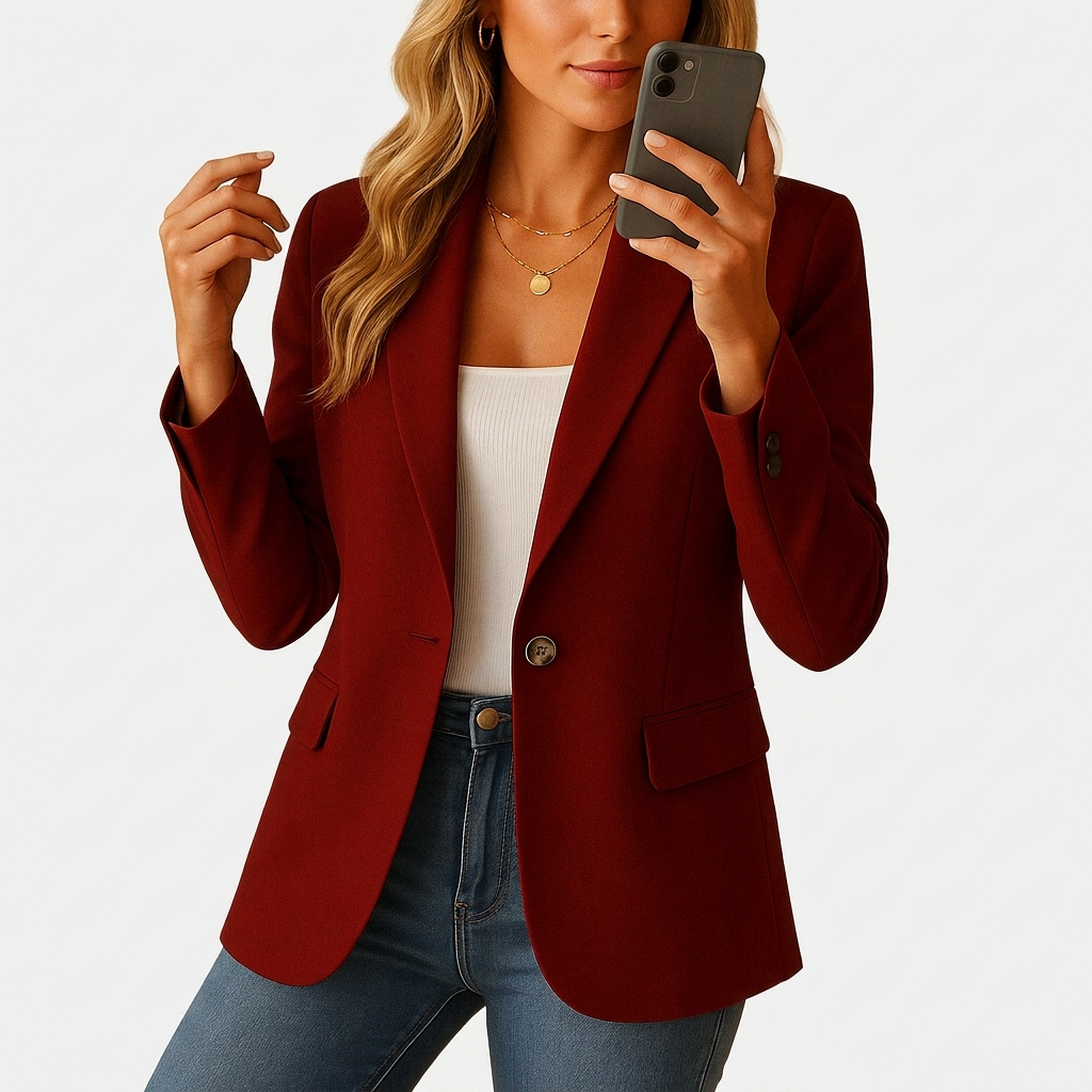 Rivaclo | Women's Buttoned Blazer – Modern Style