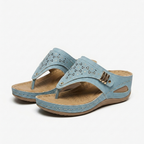 Rivaclo | Women's Platform Wedge Sandals – Structured Strap Silhouette