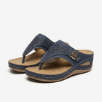 Rivaclo | Women's Platform Wedge Sandals – Structured Strap Silhouette
