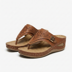 Rivaclo | Women's Platform Wedge Sandals – Structured Strap Silhouette