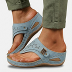 Rivaclo | Women's Platform Wedge Sandals – Structured Strap Silhouette
