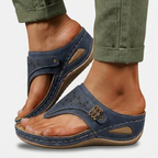 Rivaclo | Women's Platform Wedge Sandals – Structured Strap Silhouette