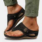 Rivaclo | Women's Platform Wedge Sandals – Structured Strap Silhouette
