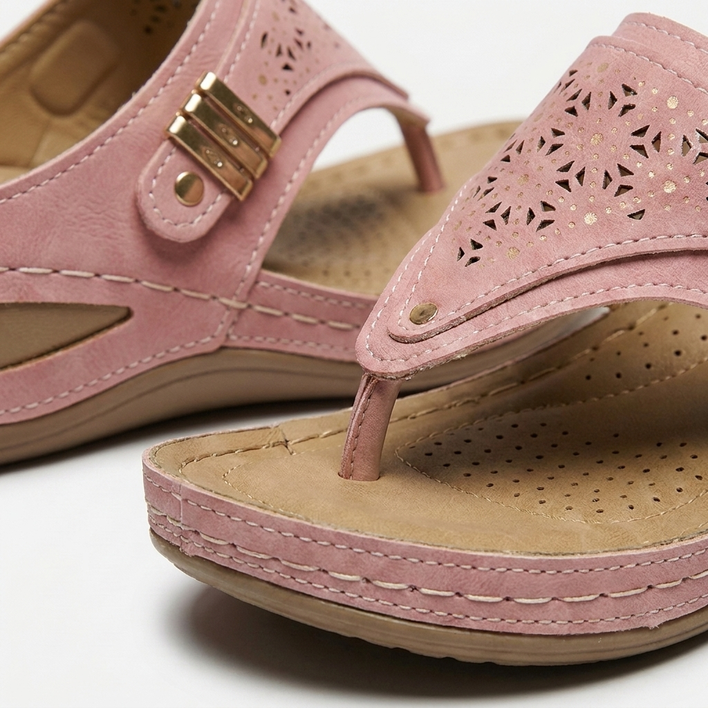Rivaclo | Women's Platform Wedge Sandals – Structured Strap Silhouette