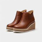 Rivaclo | Women's Wedge Ankle Boots – Low Elevated Profile