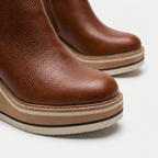 Rivaclo | Women's Wedge Ankle Boots – Low Elevated Profile