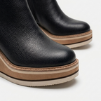 Rivaclo | Women's Wedge Ankle Boots – Low Elevated Profile