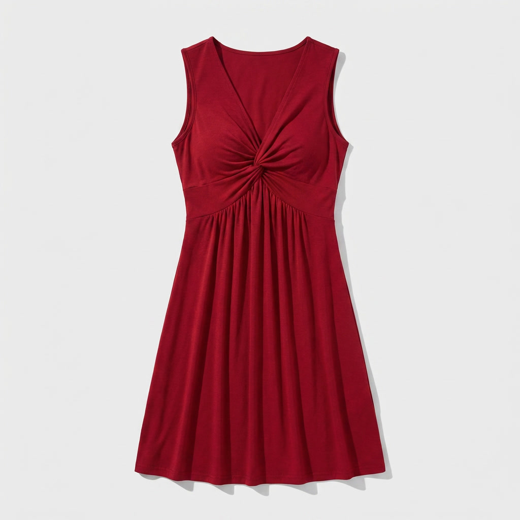 Rivaclo | Femme Robe en Maille Taille Définie – Silhouette Féminine