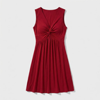 Rivaclo | Femme Robe en Maille Taille Définie – Silhouette Féminine