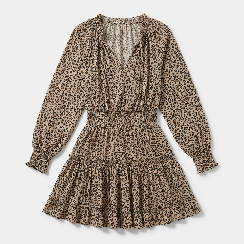 Rivaclo | Women's Floral Patchwork Dress – Long Sleeves