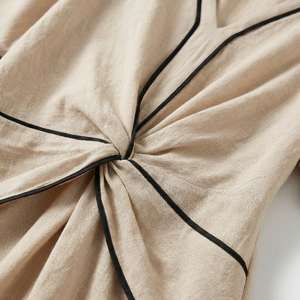 Rivaclo | Femme Robe Rayée Manches Courtes – Maxi