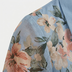 Rivaclo | Femme Robe Imprimée Col V Manches Courtes – Taille Définie