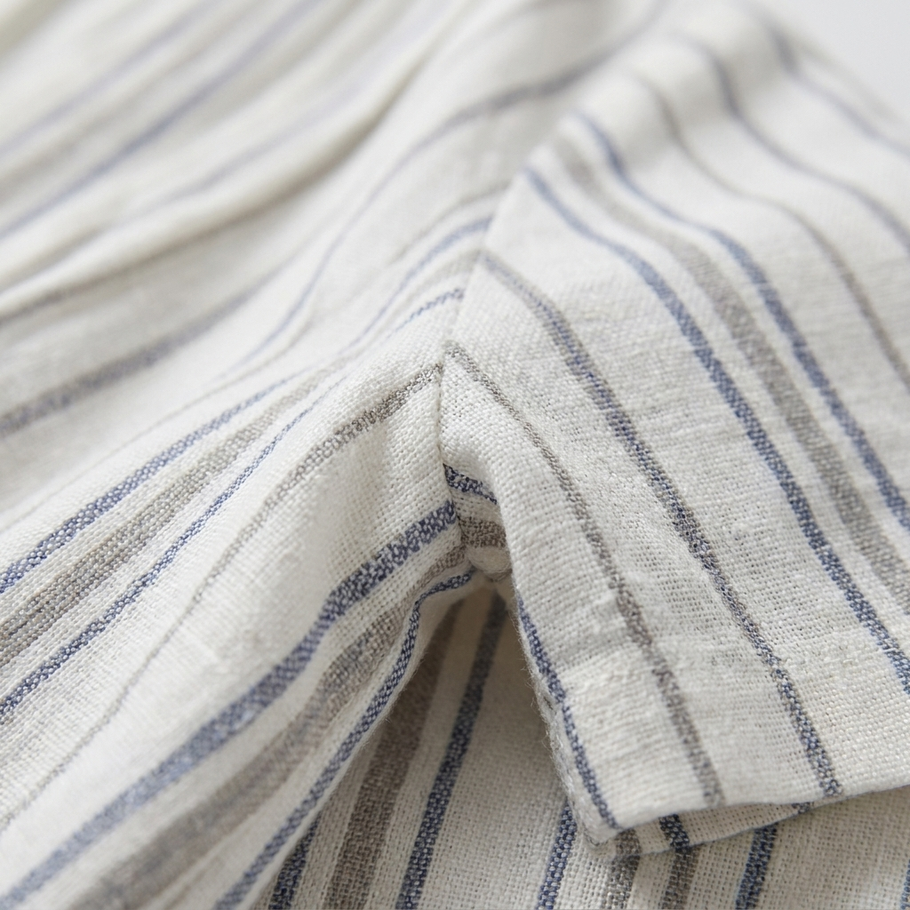 Rivaclo | Women's Striped Midi Length Dress – Loose Fit
