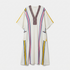 Rivaclo | Women's Printed V-Neck Dress – 3/4 Sleeves