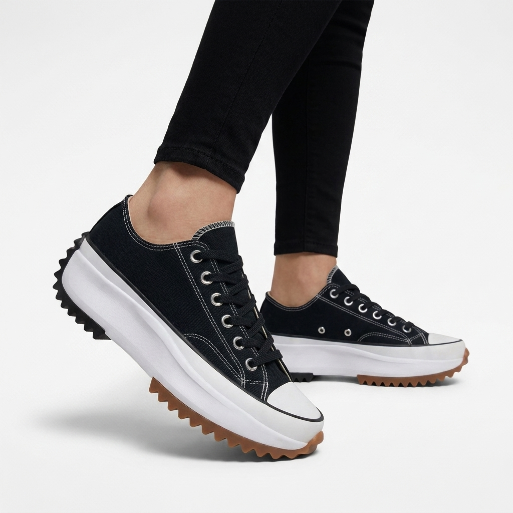 Rivaclo | Women's Low Lace-Up Sneakers – Thick Sole