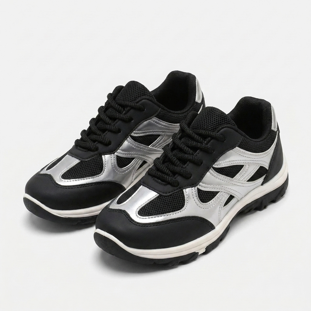 Rivaclo | Femme Chaussures à Lacets à Blocs de Couleurs – Design Rétro Structuré