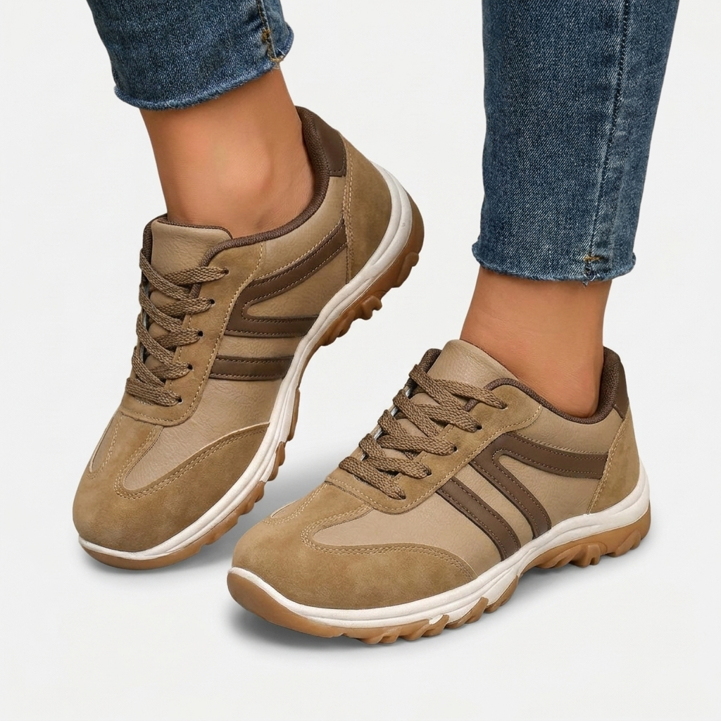 Rivaclo | Femme Chaussures à Lacets à Blocs de Couleurs – Design Rétro Structuré