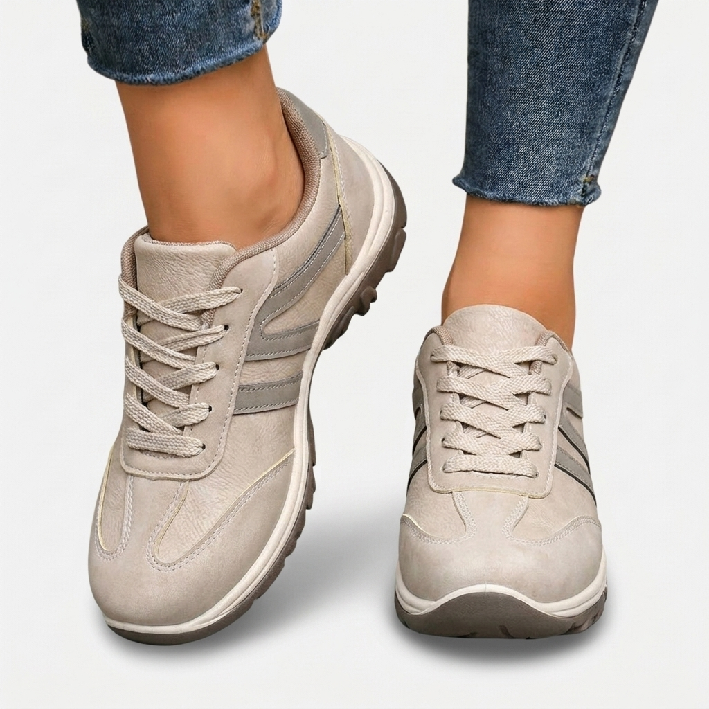Rivaclo | Femme Chaussures à Lacets à Blocs de Couleurs – Design Rétro Structuré