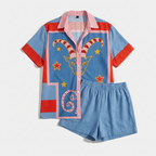Rivaclo | Women's Two-Piece Printed Set – Graphic Design