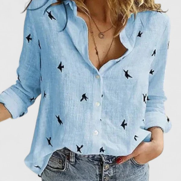 Claudine | Chemise Boutonnée en Lin