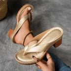Laurène | Mules Orthopédiques Dorées
