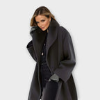 Veste femme coupe-vent col châle d'hiver 2