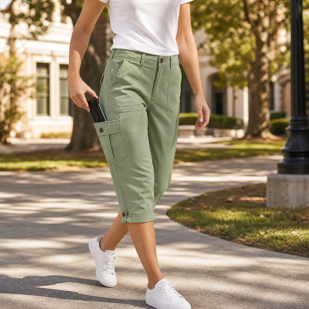 Mélissa | Pantacourt Cargo Femme