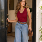 Camille | Débardeur Col V Femme