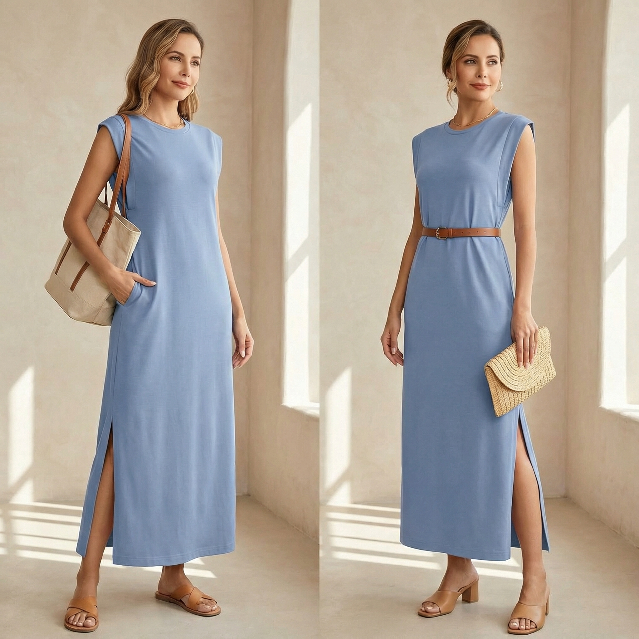 Elly | Robe Maxi Fendue