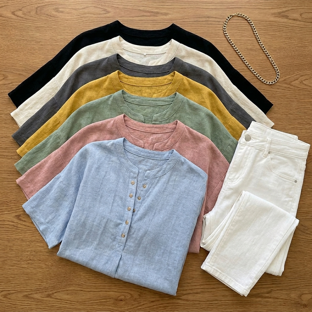 Soleia | Blouse Henley Femme