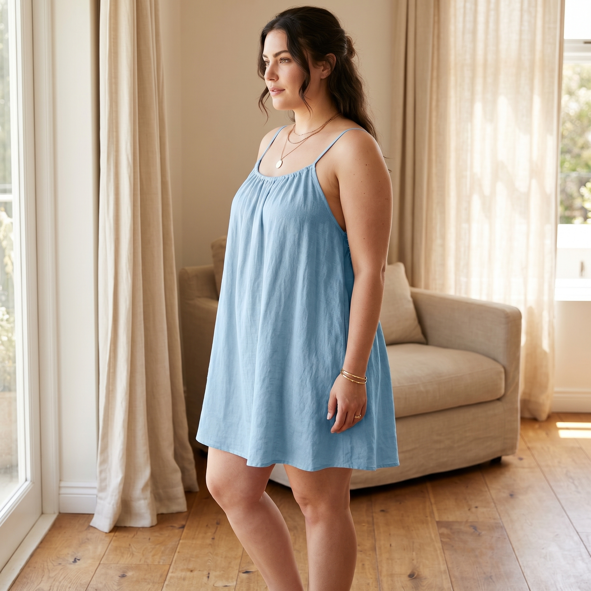 Véronique | Robe d’Été Dos Ouvert