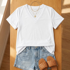 Veluna | T-Shirt Col V Femme