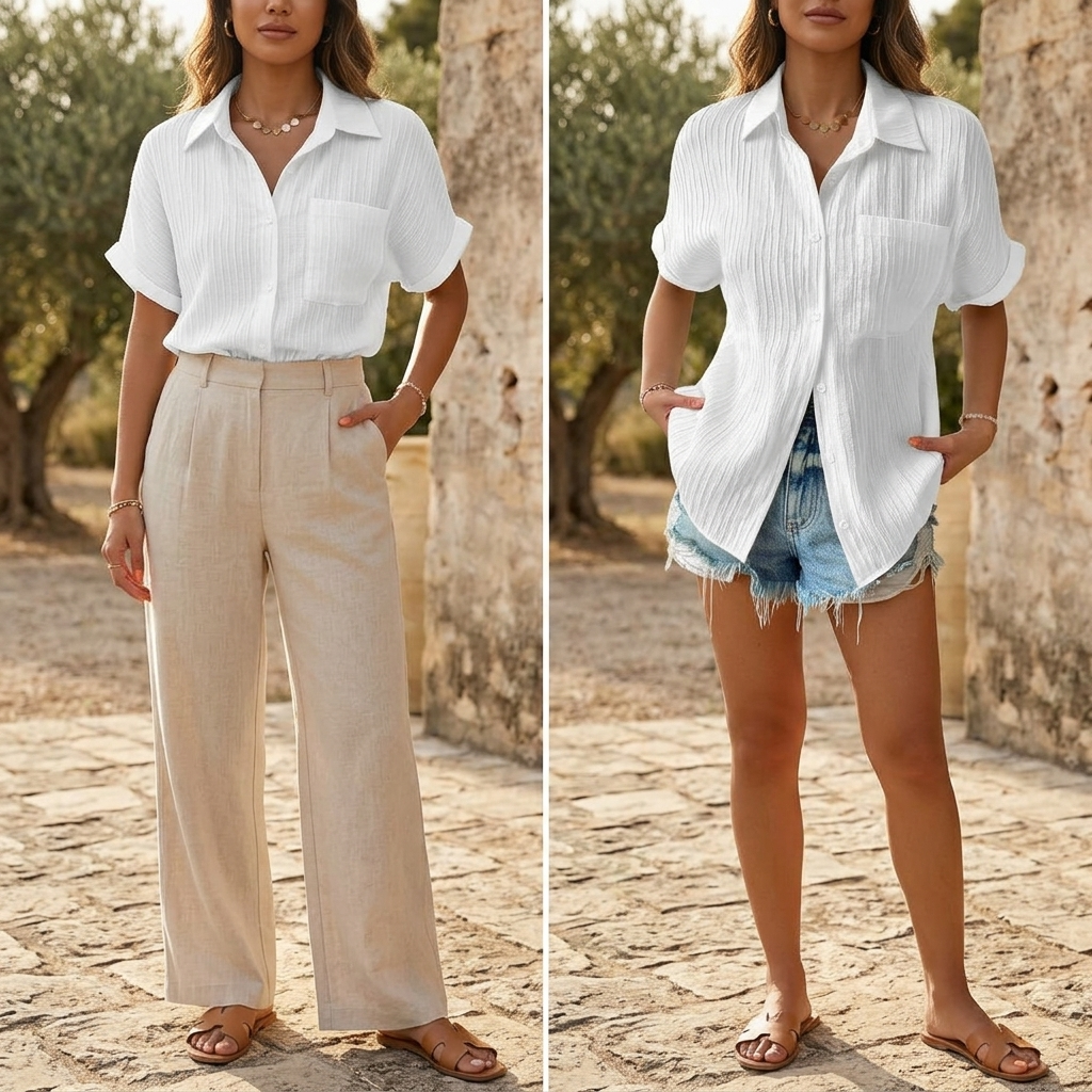 Colleen | Blouse Crinkle Femme