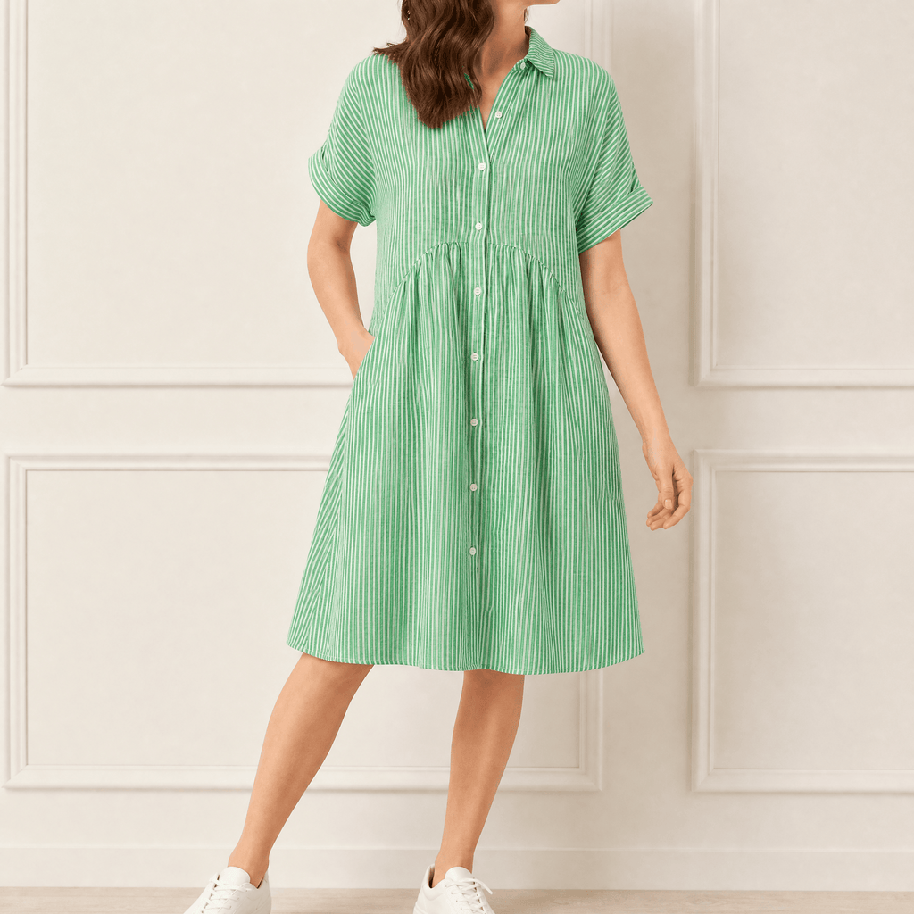 Elara | Robe Chemise Rayée